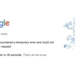 Google Error