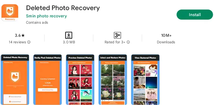 Deleted Photo Recovery – Restore Deleted Photo