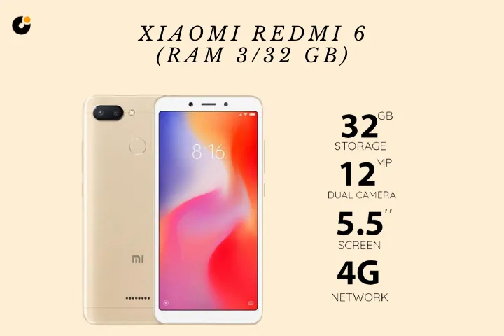 Xiaomi Redmi 6 (RAM 3/32 GB)