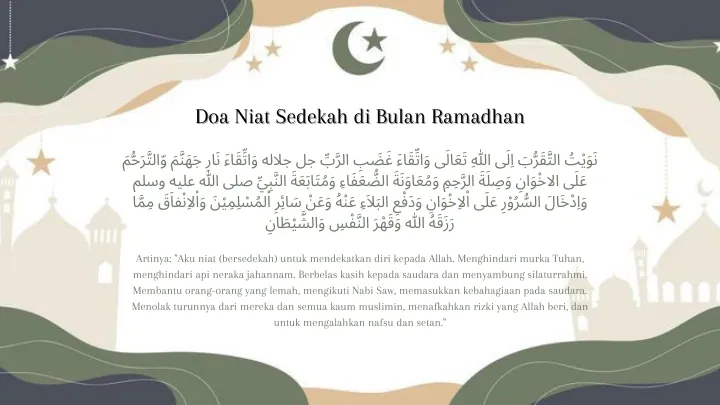 Doa Sedekah di Bulan Ramadhan