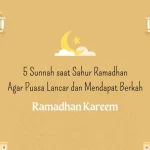 Sunnah Saat Sahur Ramadhan