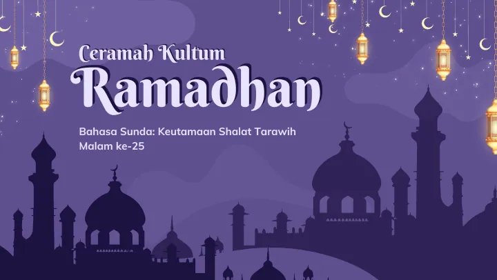 Ceramah Kultum Ramadhan Sunda