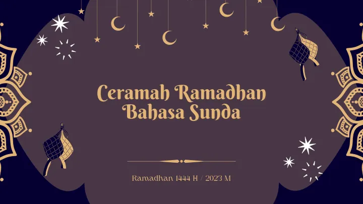 Ceramah Ramadhan Bahasa Sunda