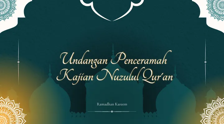 Contoh Undangan Penceramah Kajian Nuzulul Quran