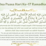 Doa Puasa Ke-17 Ramadhan (1)